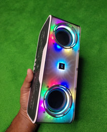 🎵 Transparent LED Bluetooth Speaker & Wireless Charger